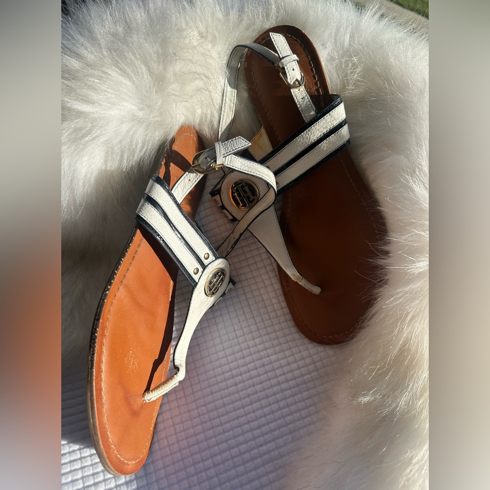 Stylish Tommy Hilfiger White Sandals